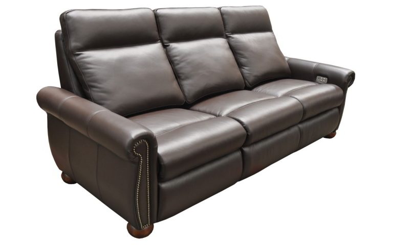 omnia leather power reclining sofa